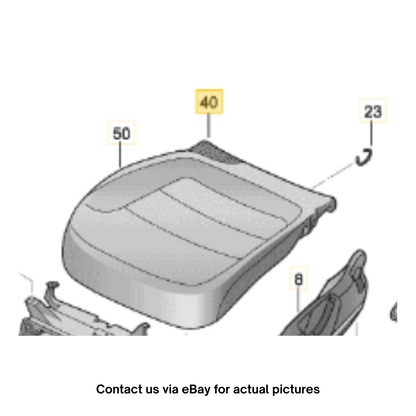 2011‑2015 VW Jetta Front Right Seat Cushion Pad OEM 5C6881375K