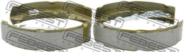 FEBEST 2016-2020 Toyota Hilux Shoe Kit, Rear Brake 0102-GGN25R