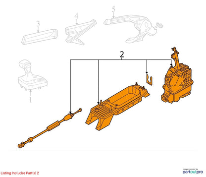2013 Volkswagen Jetta Gear Selector Mechanism Used OEM 5K1713025CE