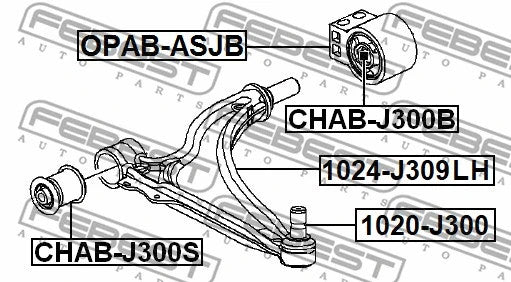 FEBEST 2012 Chevrolet Orlando Track Control Arm 1024-J309LH