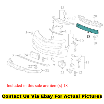 2011 Chevrolet Camaro Front Bumper Impact Reinforcement Bar Used OEM 22785364