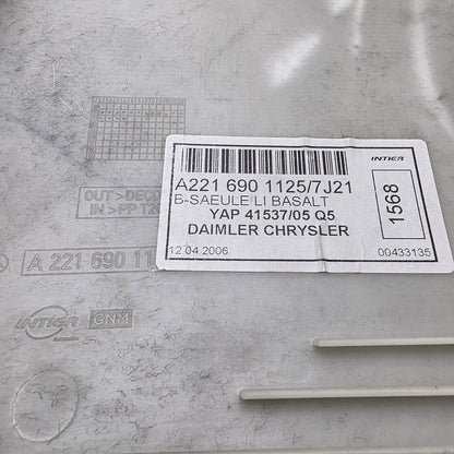 2005-2013 Mercedes-Benz S-Class B Pillar Trim (Bottom) Left A2216901125
