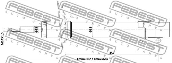 FEBEST Alfa Romeo Shock Absorber 25110-004F