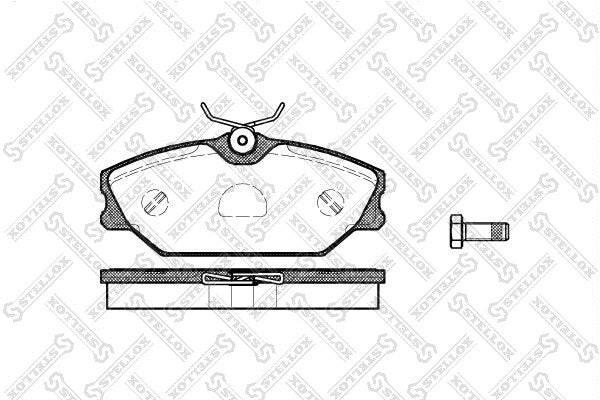 STELLOX RENAULT brake pad set, disc brake - 410607125R