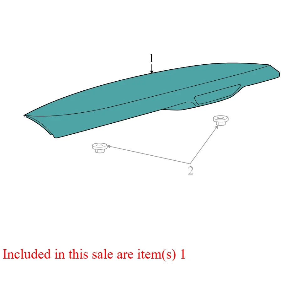 2015 Jeep Grand Cherokee Rear Liftgate Spoiler Used OEM 68217495AA