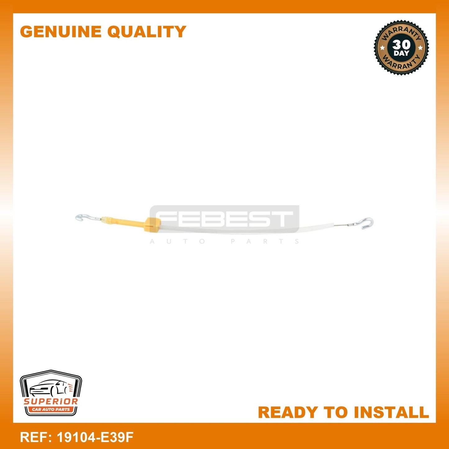 Febest Outer Door Lock Cable 19104-E39F