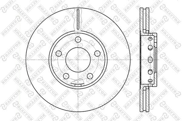 STELLOX VAG Brake disc - 23-0262