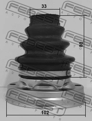 Febest Boot Inner Cv Joint Rear Kit 1915-E82R