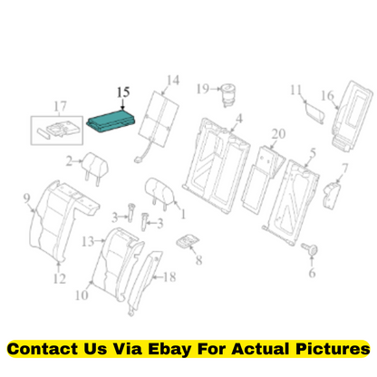 2013 Audi A4 Quattro Rear Middle Seat Armrest Used OEM 8T0885875AH38M