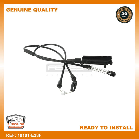 FEBEST BMW Cable Assembly Hood Lock Control 19101-E38F