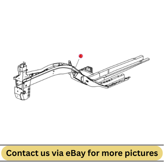 2010 Chevrolet Cruze Front Compartment Side Rail Right Used OEM 94532371