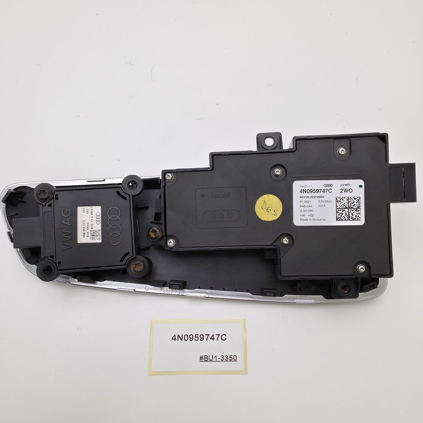 2019-2024 Audi S8 Power Seat Switch 4N0959747C