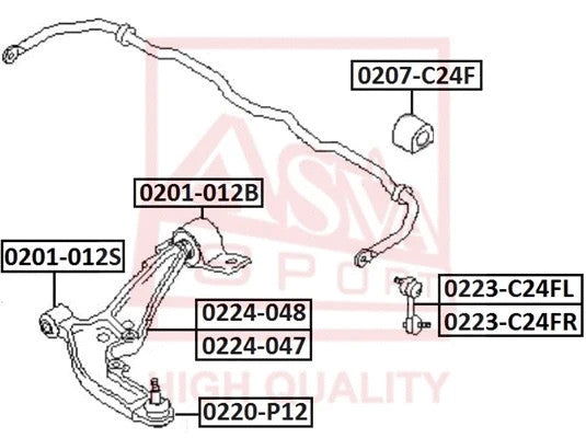 Febest Ball Joint Front Lower Arm 0220-P12