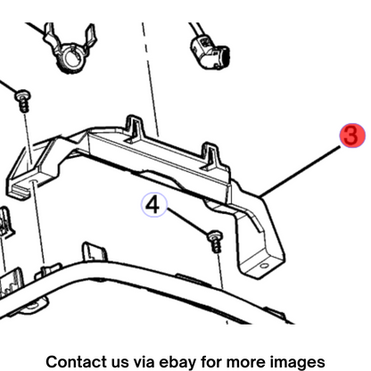 2018 Cadillac CTS Theft Deterrent Sensor Mounting Bracket Used OEM 22759267
