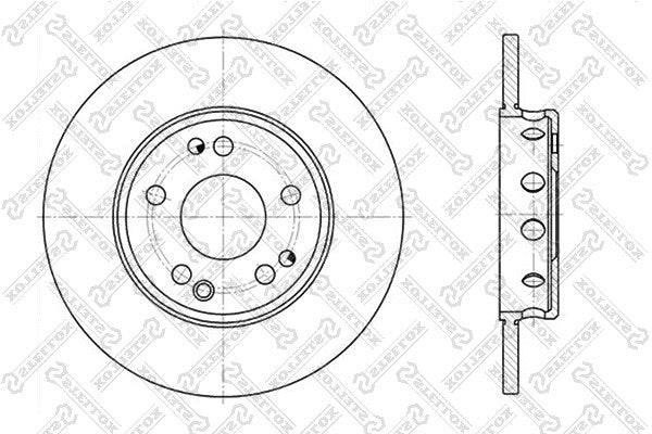 STELLOX BEDFORD Brake Disc - 569008