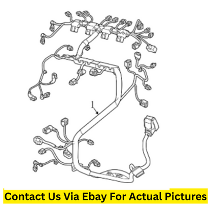 2014 Volkswagen Passat Engine Wiring Harness Used OEM 06K971627AF
