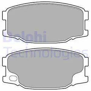 DELPHI MITSUBISHI Brake Pad Set, Disc Brake LP2073