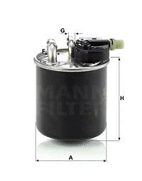 MANN-FILTER 2010-2022 Mercedes-Benz Sprinter 2500 Fuel Filter WK820/14