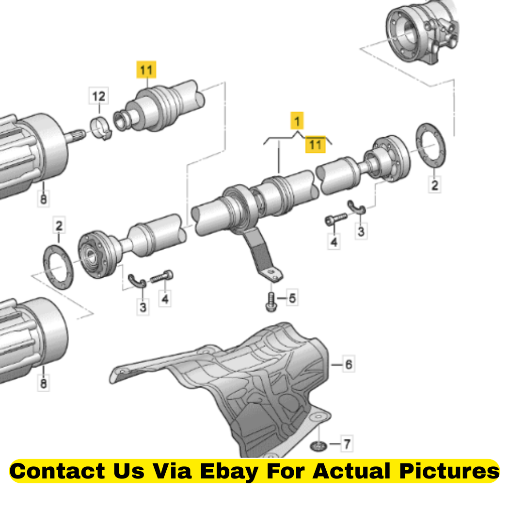2013 Audi Q5 Cardan Shaft / Drive Shaft Used OEM 8R0521101C