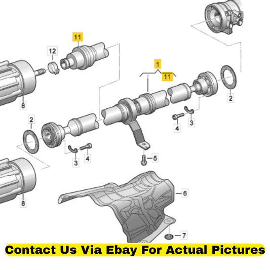 2013 Audi Q5 Cardan Shaft / Drive Shaft Used OEM 8R0521101C