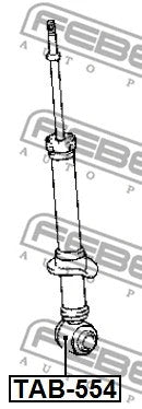 FEBEST 2002-2007 Toyota Corolla Rear Shock Absorber Bushing TAB-554