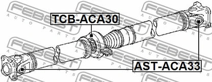 FEBEST 2005-2020 Toyota RAV4 Drive Shaft Bearing TCB-ACA30