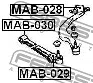 FEBEST 1994-2005 Mitsubishi Diamante Front Lower Control Arm Bushing MAB-029