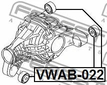 FEBEST 2003-2016 Audi Q7 Differential Mount Bushing VWAB-022