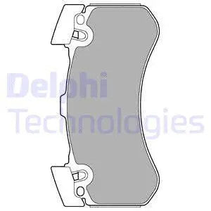 DELPHI 2012-2016 Audi A6 Brake Pad Set, Disc Brake LP2283