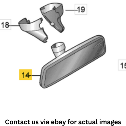 2013 Volkswagen Jetta Interior Rearview Mirror Anti-Dazzle Used OEM 3C0857511J