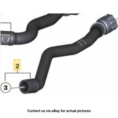 2010-2012 Mini Cooper R56 Radiator to Engine Return Hose Used OEM 64217609822