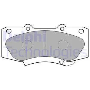 DELPHI 2007 Toyota Hilux Brake Pad Set, Disc Brake LP2244