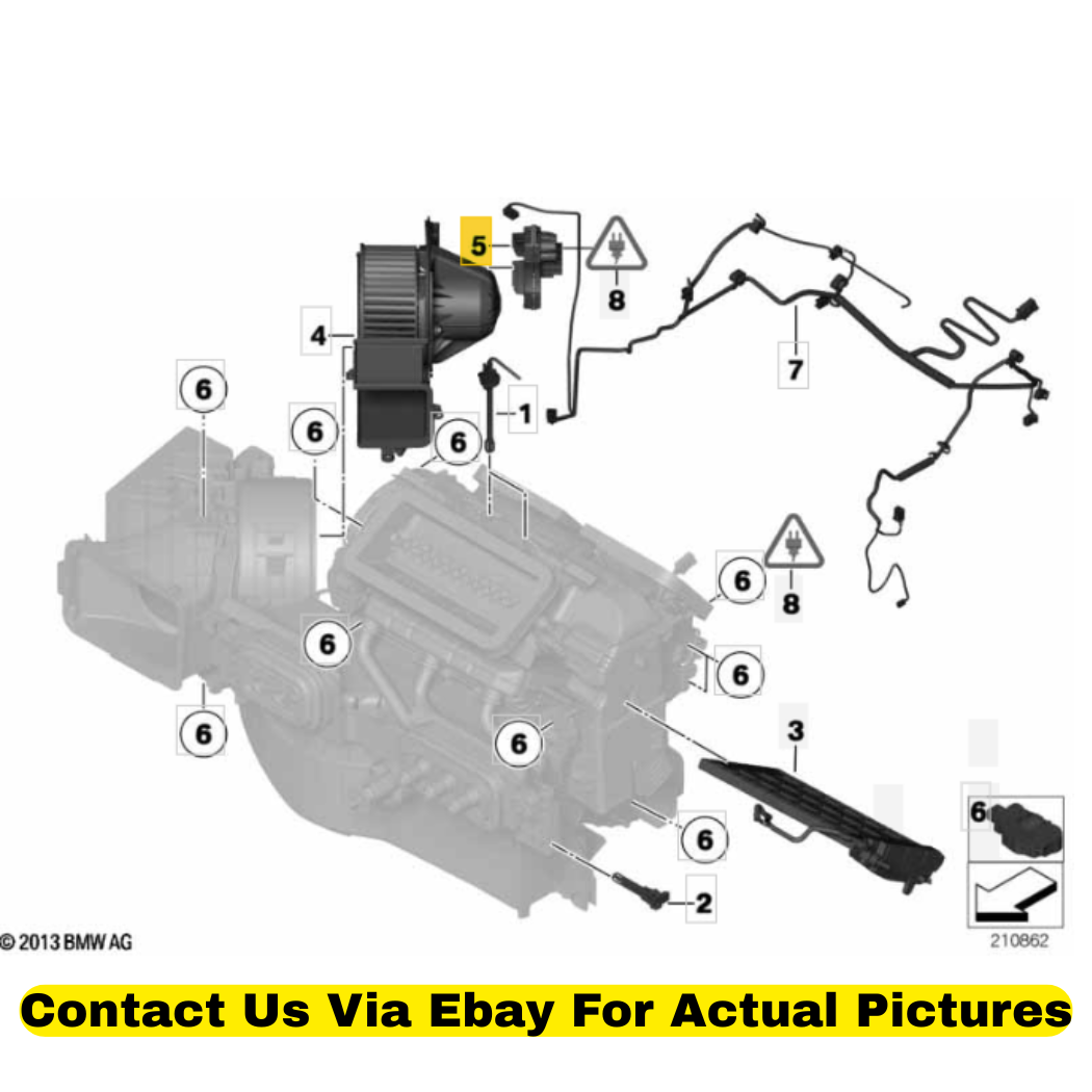 2012 BMW X6 HVAC Blower Regulator Used OEM 64119265892