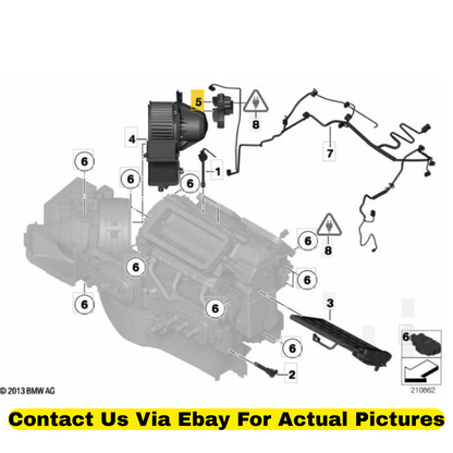 2012 BMW X6 HVAC Blower Regulator Used OEM 64119265892