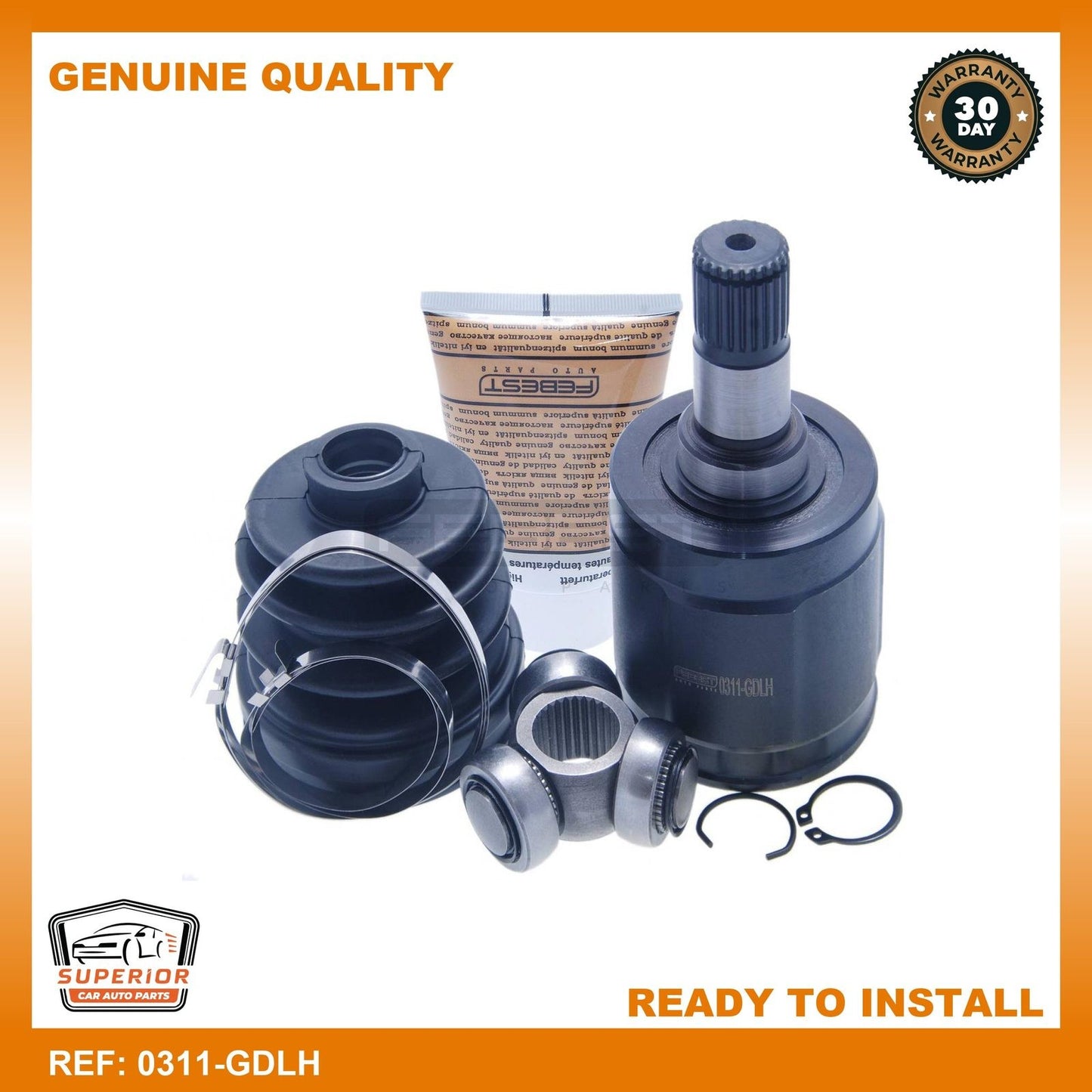 FEBEST 2010-2014 Honda City Inner Cv Joint 0311-GDLH