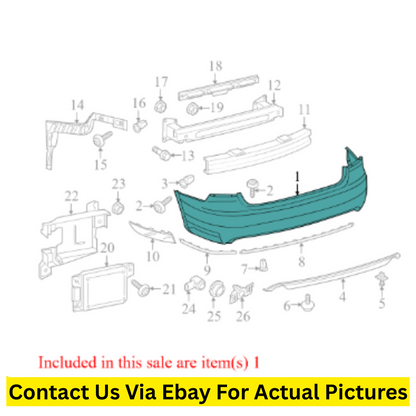 2014 Volkswagen Passat Rear Bumper Cover Used OEM 561807421DGRU