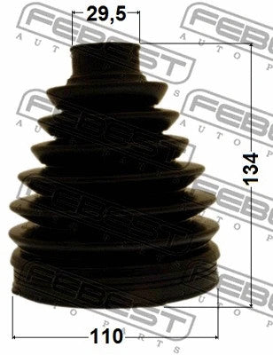 FEBEST 2006-2016 Toyota Sequoia Boot Outer CV Joint Kit PVC 0117P-UCK50