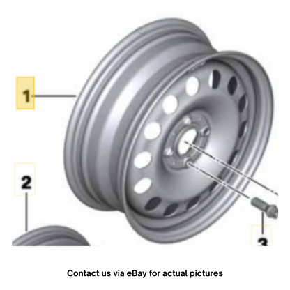2012 Mini Cooper Wheel Steel Rim 15″ OEM 36116768497