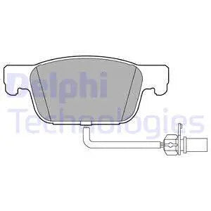 DELPHI 2015 Audi A4 Brake Pad Set, Disc Brake LP3219