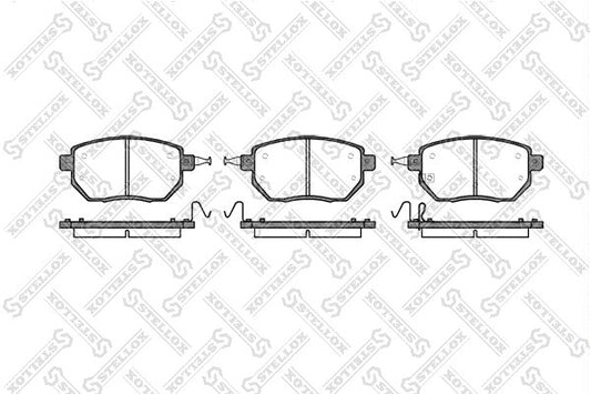 STELLOX 2003-2012 Nissan Murano Front Brake Pad Disc Kit 41060-CA090