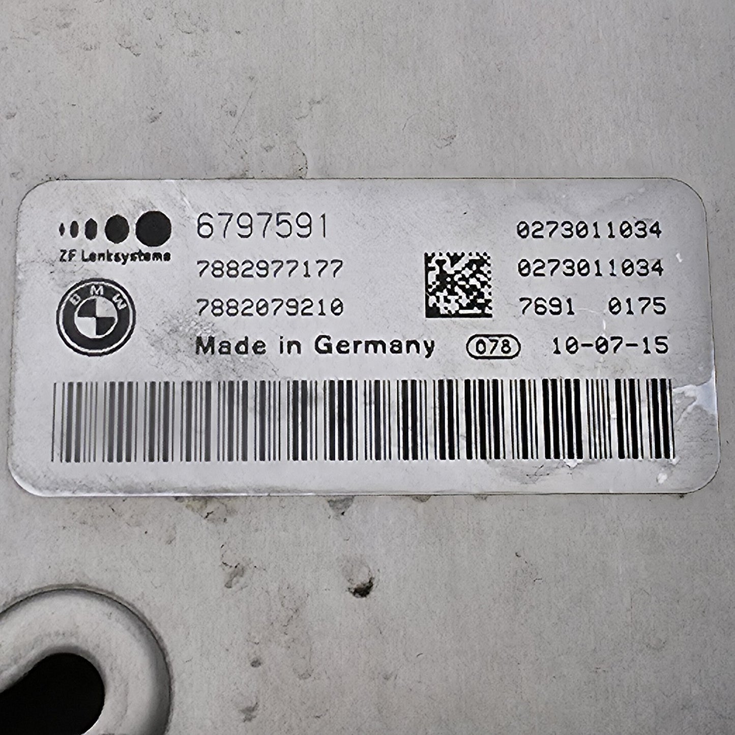 2007-2013 BMW X5 ACTIVE STEERING CONTROL MODULE 6797591