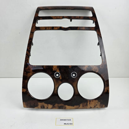 2004-2011 Bentley Continental Flying Spur Center Dash Wood Trim Panel 3W0857244