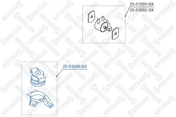 STELLOX KIA BRACKET ASSY-ENGINE MTG - 218101C220