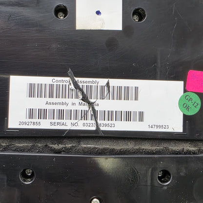 2010-2012 Cadillac SRX Navigation Radio Climate Control Panel 20927855
