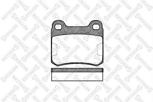 STELLOX 1987-1997 Mercedes-Benz 190E Brake Pad Set 0004209820