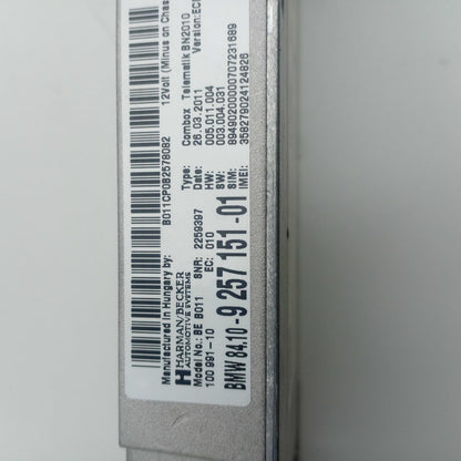 2010-2016 BMW F10 BLUETOOTH CONTROL MODULE 925715101