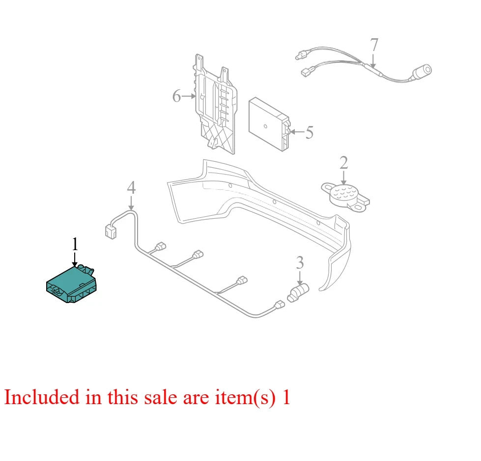 2010 Audi A4 Parking Aid Control Module Used OEM 8K0907063DL