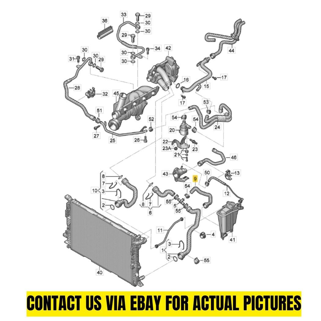 Audi 2011-2017 Q5 Coolant Expansion Hose 8R0121109