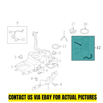 Audi 09-25 Q5 Fuel Pump And Sender Assembly 8R0919051N001