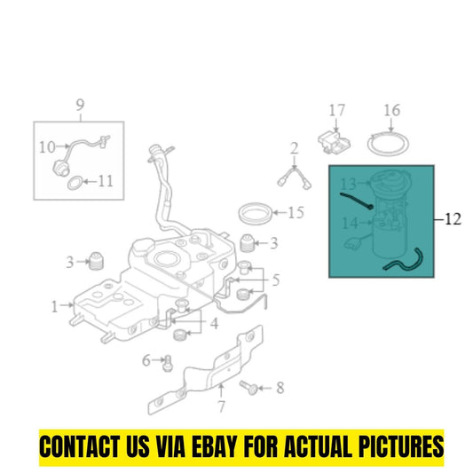 Audi 09-25 Q5 Fuel Pump And Sender Assembly 8R0919051N001